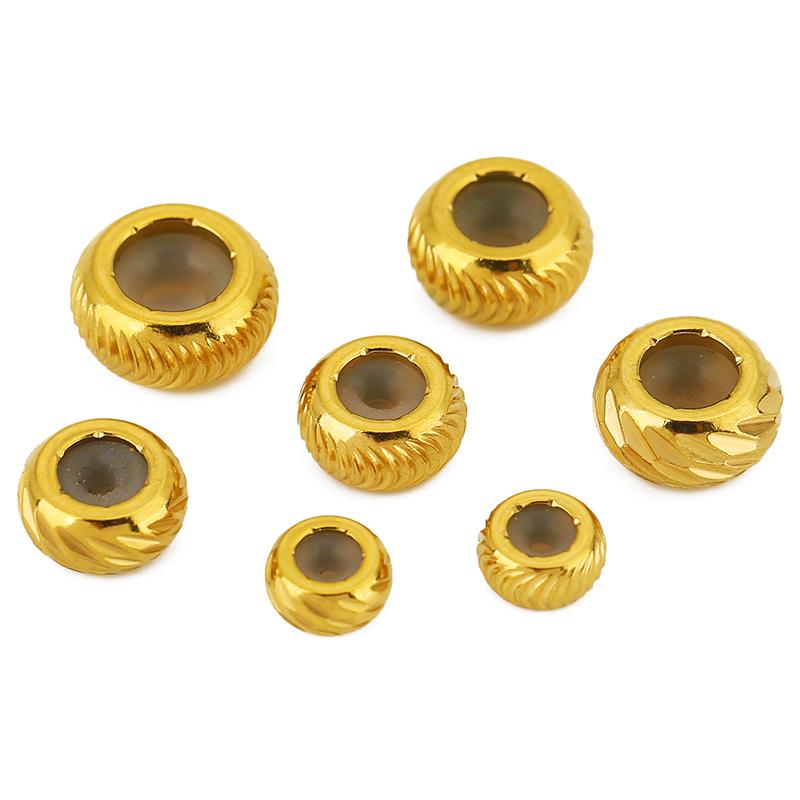 5 Stück 6 8 10 mm Edelstahl Stopperperlen Mit Silikonkautschuk Endabstandshalter Perlen DIY Schmuckherstellung Armband Halskette Zubehör