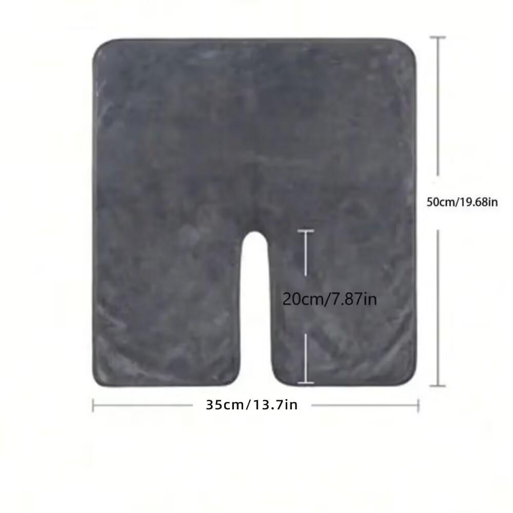 1pc Professional U-Shape Face Towels, Spa-Grade Soft Microfiber for Facial Care & Massage, Beautician Skincare Tool Set