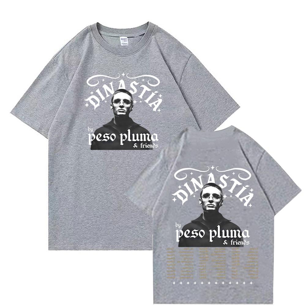 Peso Pluma DINASTIA Tour 2026 T Shirts Fan Short Sleeve Hip Hop Fashion Tshirt Unisex Cotton Clothes