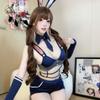 Domila Lingerie New Sexy Dating Robe Midnight Bunny Inspector Crotch Suit Uniform Temptation