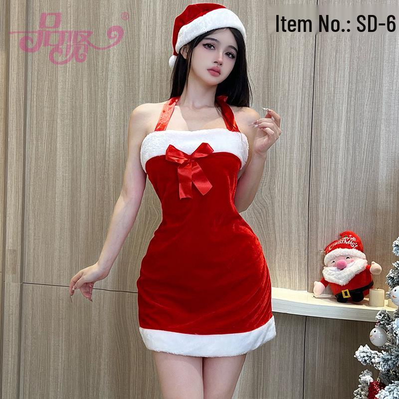 

2025 Золотий Оксамитовий Різдвяний Костюм Дівчини-Кролика - Сексуальний Костюм для Вечірки в Нічному Клубі One Size