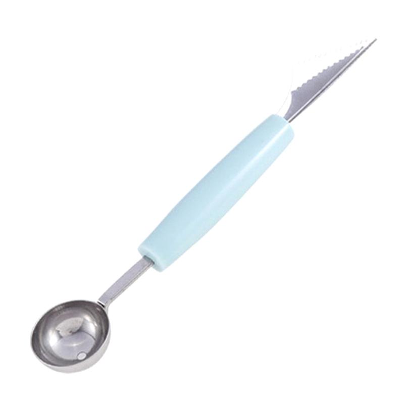 

Многофункциональный нож для нарезки фруктов, арбузный шар, мороженное, шарообразный шар, ложка, шарообразный шар, кухонные инструменты для холодных блюд, гаджеты синий