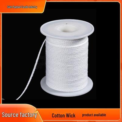 61m Smokeless Pure Cotton Candle Wick On Spool, Non-Stick To Wax/Oil, Perfect for DIY Candle Making