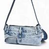 Women's Denim Bag Casual Bag Cool Girls Bags Soft Bag Solid Color Vintage Bag