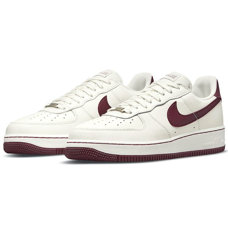 Nike Air Force 1 07 Craft Dark Beefroot Unisex Sneakers Bianco Vela Dark-Beetroot DB4455-100