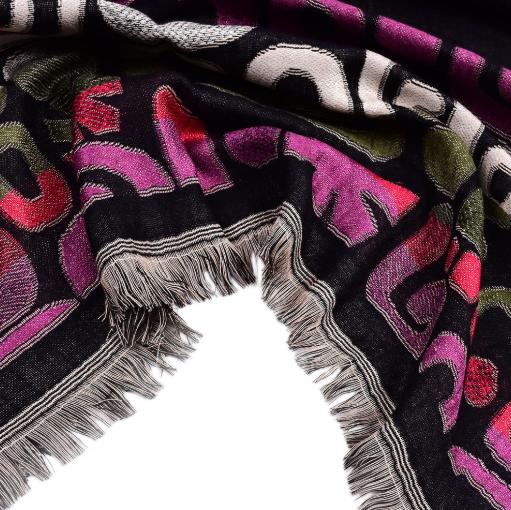 New Fashion High Quality Men's Long Cotton Scarf Double Arabian Element Men's Leisure Scarf