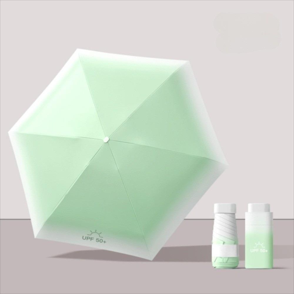 UV Protection Small Pocket Rain Umbrella Parasol Vinyl Folding Umbrella Mini Sun Umbrella  Outdoor