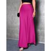 Fashion Elegant Loose Women Satin Skirts Spring and Summer New Simple Casual Office A-line Long Skirts Office Solid Color Women's Clothing