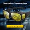 Men Infrared Penetrative Glasses High Protection Windproof Sun-resistant Cycling Sunglasses Night Vision Driving Safety Sunglasses Eyewear