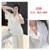 Acetate forging short-sleeved trousers pajamas set, women's summer can wear satin ice silk loungewear, high-end lace pajamas