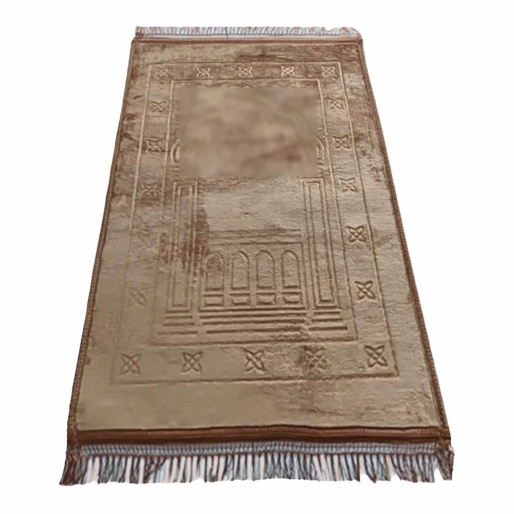 Muslim Hajj Qibla Mat 110*70cm Embossed Sofa Coffee Table Mat Thickened Non Slip Prayer Mat Rug Multifunctional Floor Mat