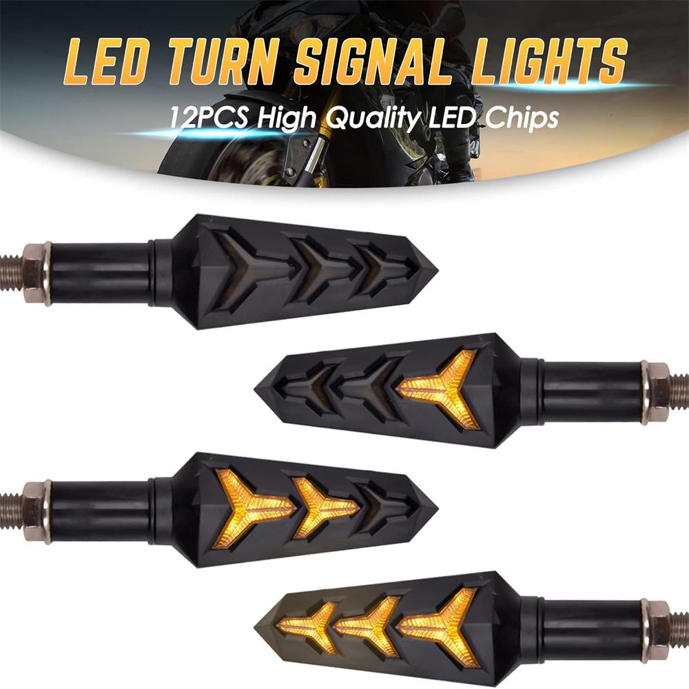 4 шт. светодиодные указатели поворота для мотоцикла — фото 5