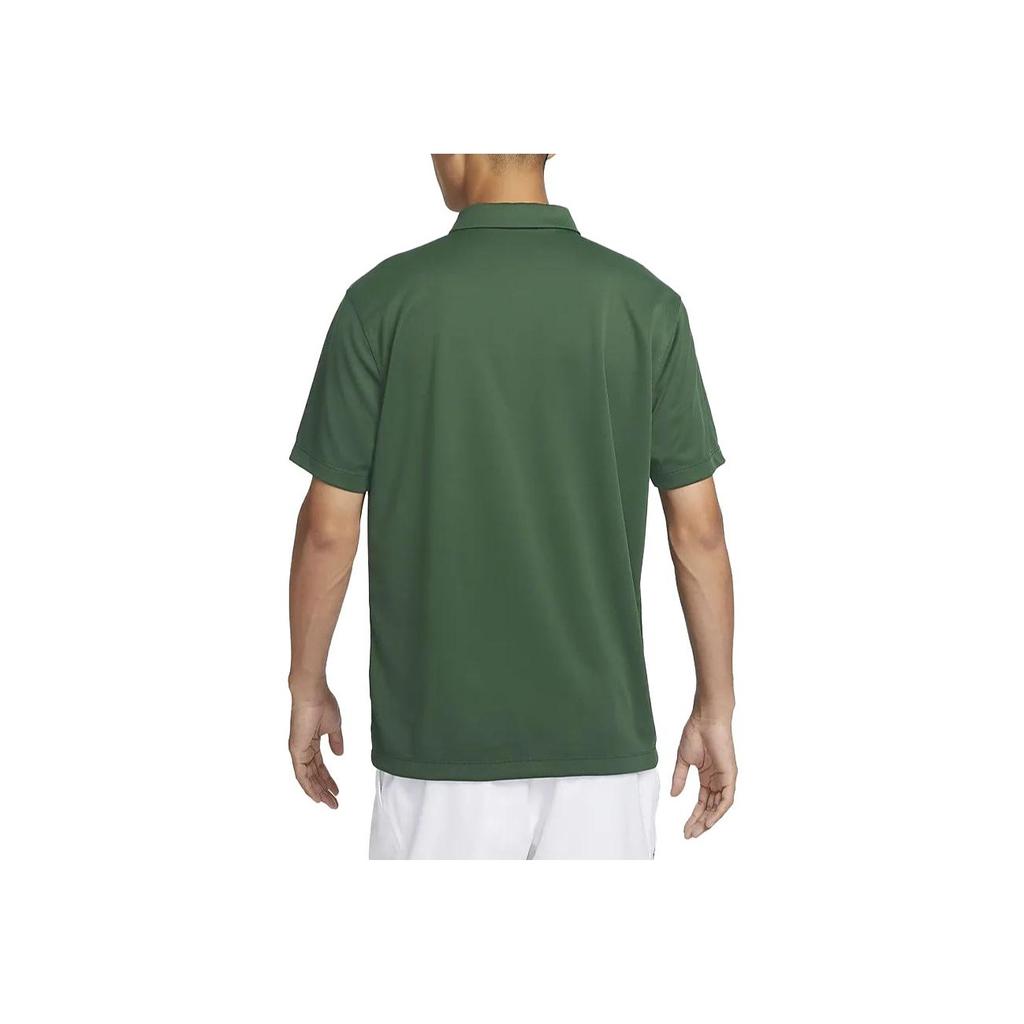 Nike Dri-Fit Court Solid Quick-Dry Casual Sports Short-Sleeve Polo Shirt Men Tops Spruce-Green DH0858-323