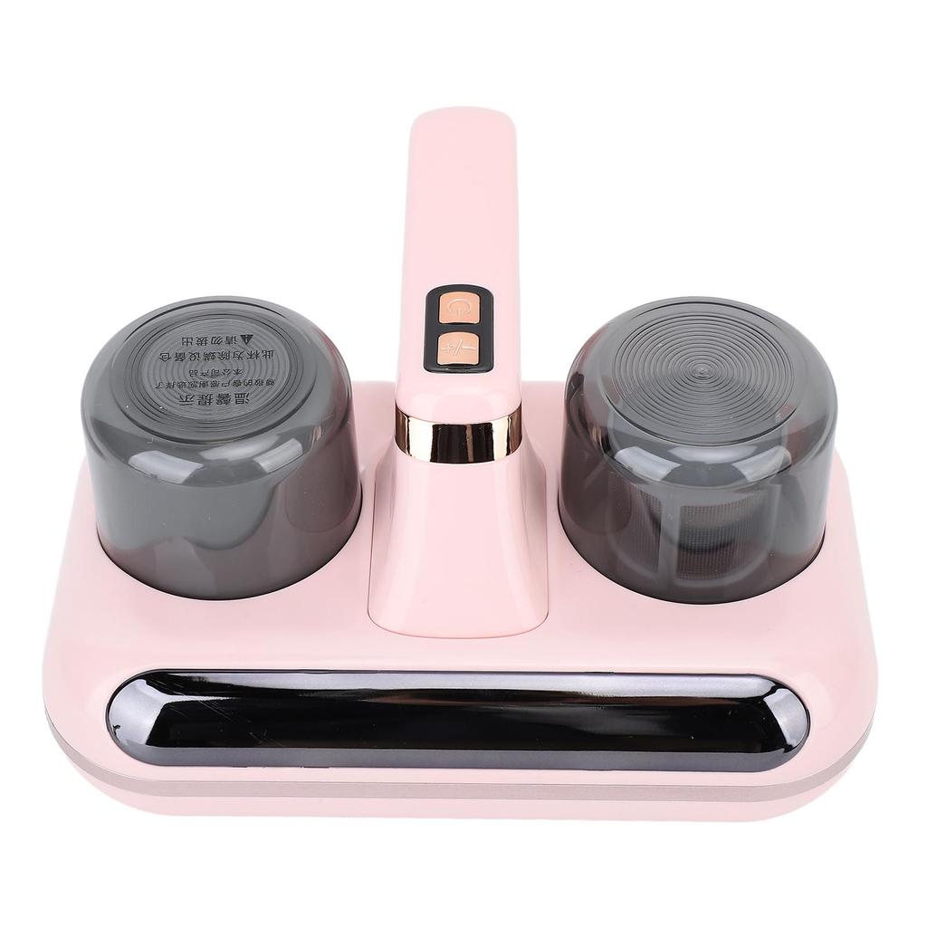 Bed Vacuum Cleaner Double Dust Cup Cordless Ultrasound 80000 Times/Min UV Mattress Cleaner for Sofa