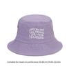 Embroidery Bucket Hat for Adult Outdoor Breathable Summer Spring Fisherman Hat