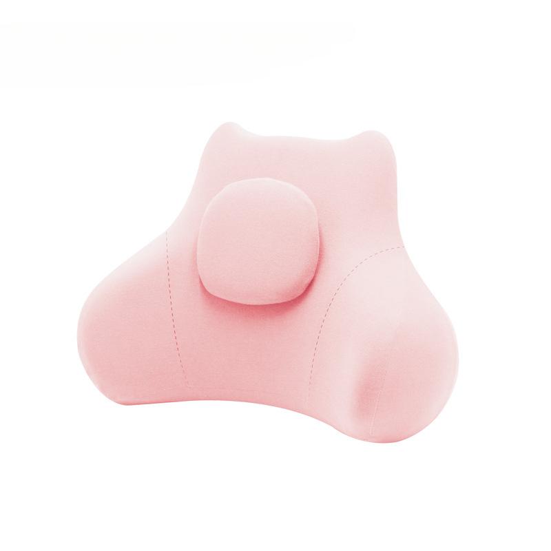 

Подушка для поясницы из пеноматериала с эффектом памяти Подушка для поддержки поясницы в автомобиле Подушка для спинки сиденья водителя Поддержка талии Снятие усталости розовый