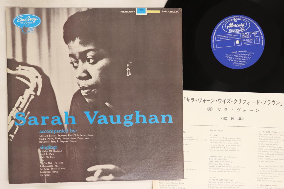 

LP Пластинка SARAH VAUGHAN - Sarah Vaughan SM7252 MERCURY 1967 Япония Джаз Б/У