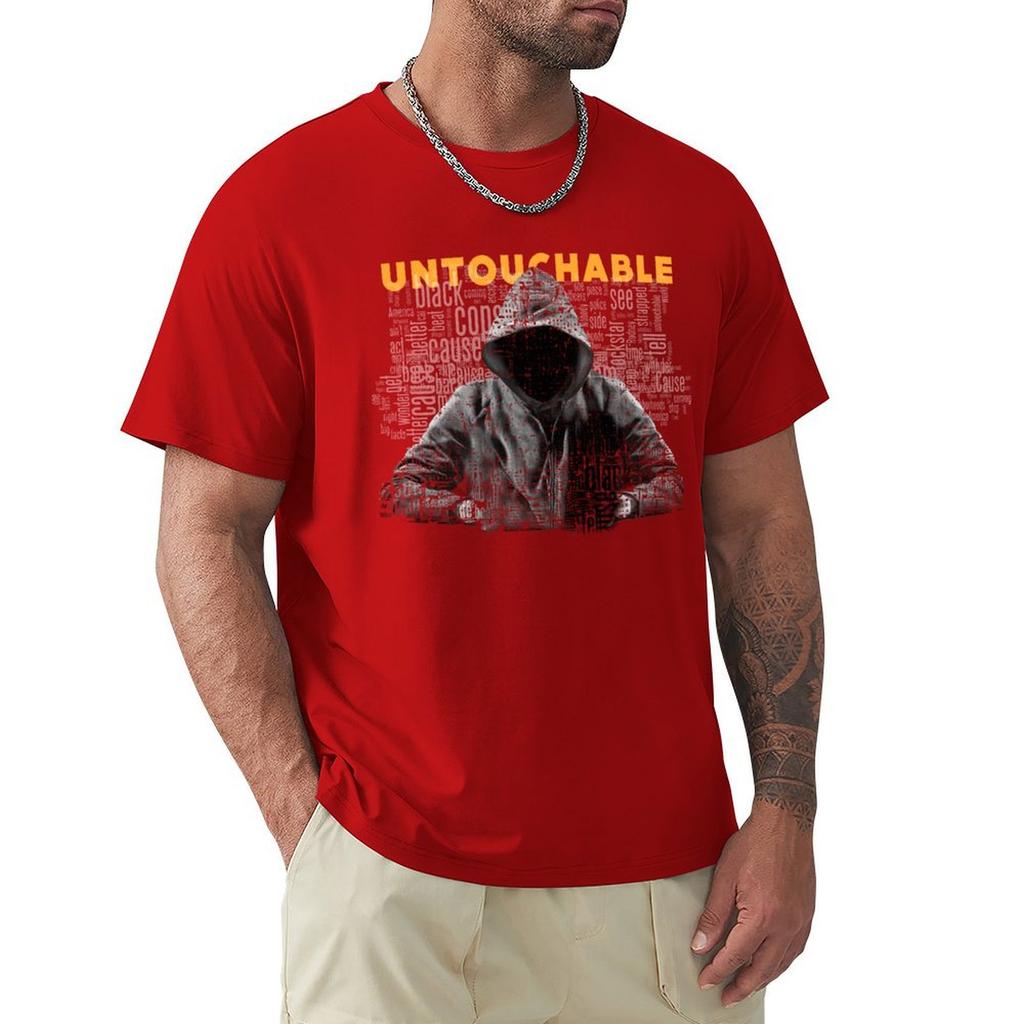 Untouchable, T-Shirt Short Sleeve Tee Kawaii Clothes Plus Size Clothes Plus Size Tops Oversized T Shirt Men