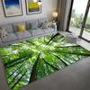 Green Forest Trees Flowers Streams Natural Landscape 3D Visual Effect Bedroom Non-slip Floor Mat Bathroom Large Size Mat