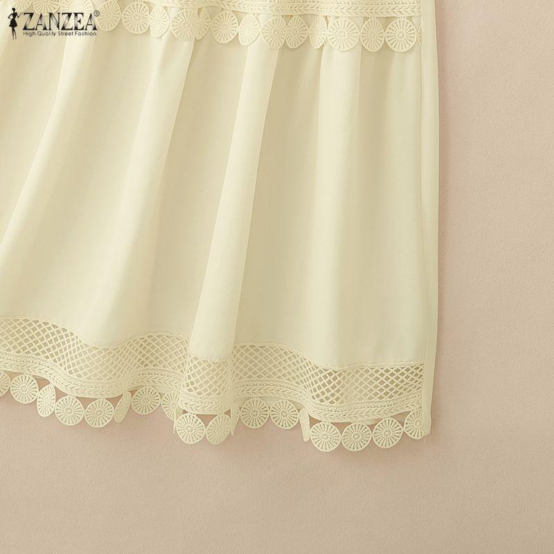 ZANZEA Womens Casual Elastic Waist Loose Elegant Long Skirts