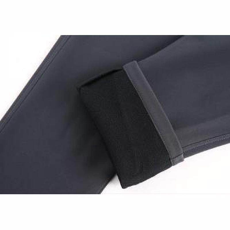 Outdoor Work Pants Men Winter Casual Cargo Trousers Waterproof Fleece Lined Pant Elastic Hiking Traveling Workwear