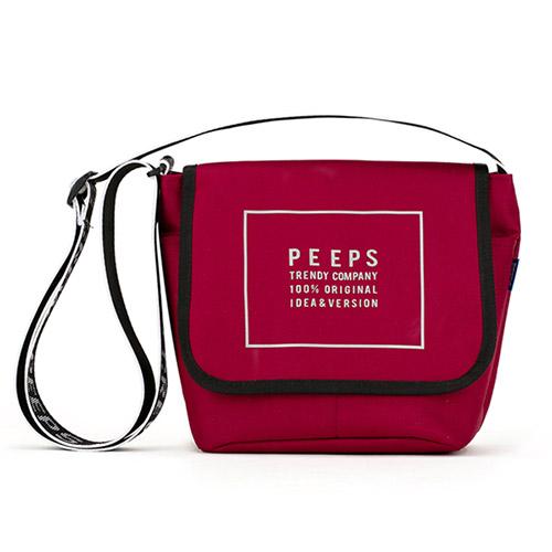 Peeps Reflect Light Mini Cross Bag(Burgundy)