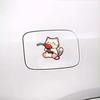 20 piece cartoon kitten hand-held refueling gun refueling prompt sticker car refueling port sticker
