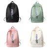 Simple Color Solid Letter Pattern Student Backpack For School And Use Daily