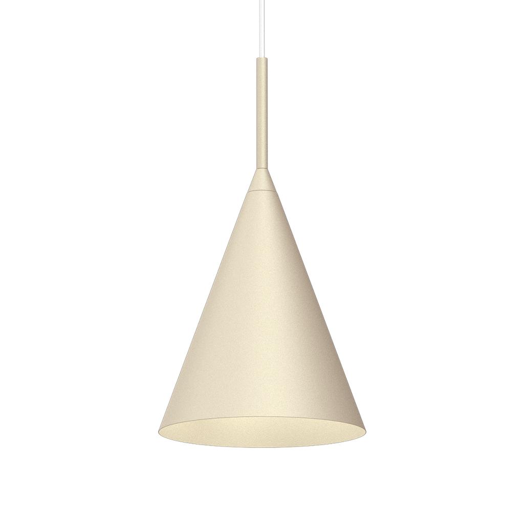 Lampa Wisząca Minimalistyczna Do Salonu Sypialni Kremowa Stożkowy Klosz Ø17Cm 1Xgx53 10W Capital Milagro