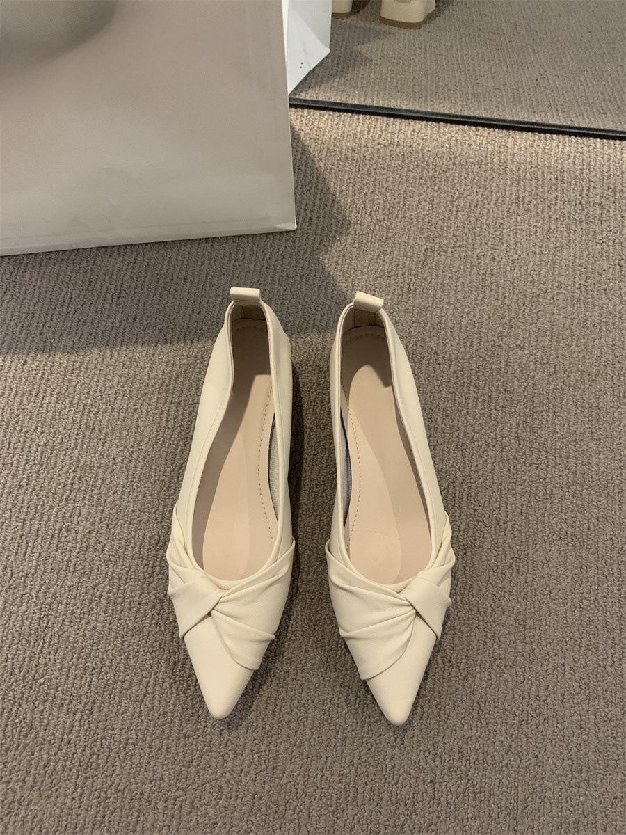 

Pointed Toe Women s Shoes 2025 New Fashion Medium Heel Pumps Wrinkled Comfort High Heels Chunky Heel Elegant Party Women s Shoes 39