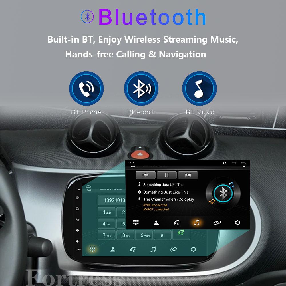 2Din Android 12 For Mercedes Smart 453 Fortwo 2014 - 2020 Autoradio Multimedia Player 1280*720 Screen Carplay Car Radio 2Din DVD