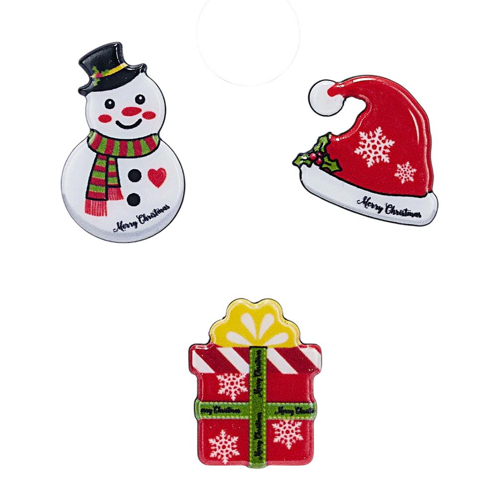 

3pcs/set Christmas Tree Elk Snowman Alloy Brooch Fashionable Christmas Corsage Jewelry Accessory Party Festival Gift Set 6