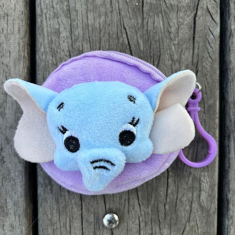 Cute Small Elephant Wallet Pendant Women Card Wallets Zipper Coin Pocket Card Bags Female Coin Purses Card Holder