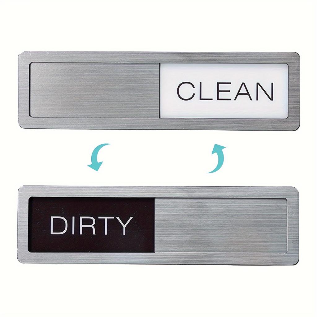 Acrylic Dishwasher Magnet - Easy Slide Clean/Dirty Indicator, Strong & Stylish Kitchen Accessory