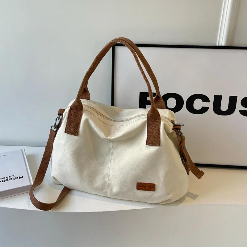 Large Capacity Shoulder Bag for Women  Feminine Totes  Zipper  Versatile  High Quality