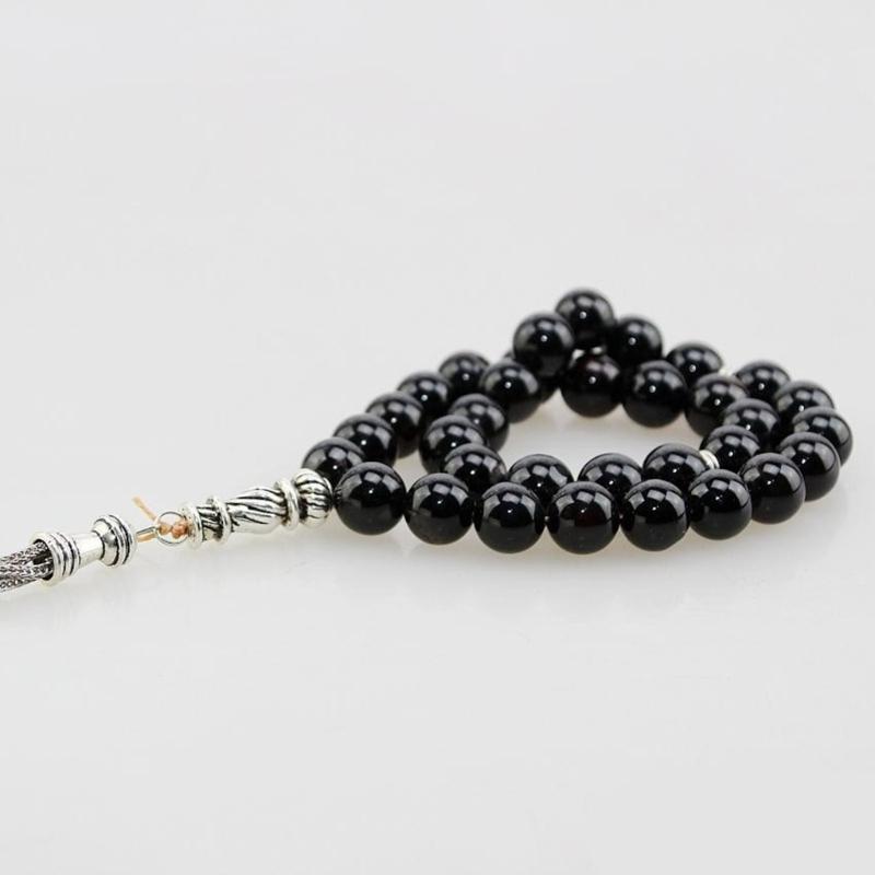 Natural Crystal Beads Necklace with Large 12mm Beads Detail Tassels Chain Gift Everyday Wear for Special Occasion