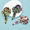 Luxury Crystal Flower Brooches For Women Color Palace Style Flower Party Office Brooch Pin Gifts
