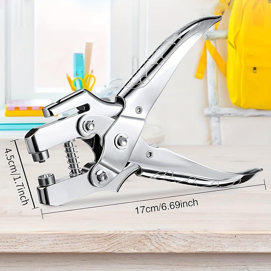 

Набор щипцов для установки стальных люверсов с 100 люверсами, щипцы 2-в-1 для пробивки и установки для ткани, кожи, ремней, холста, сумок - Набор инструментов для рукоделия Hole Punch Plier