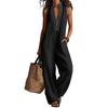 Damen Farbiger Lässiger Modischer Jumpsuit mit Taschen