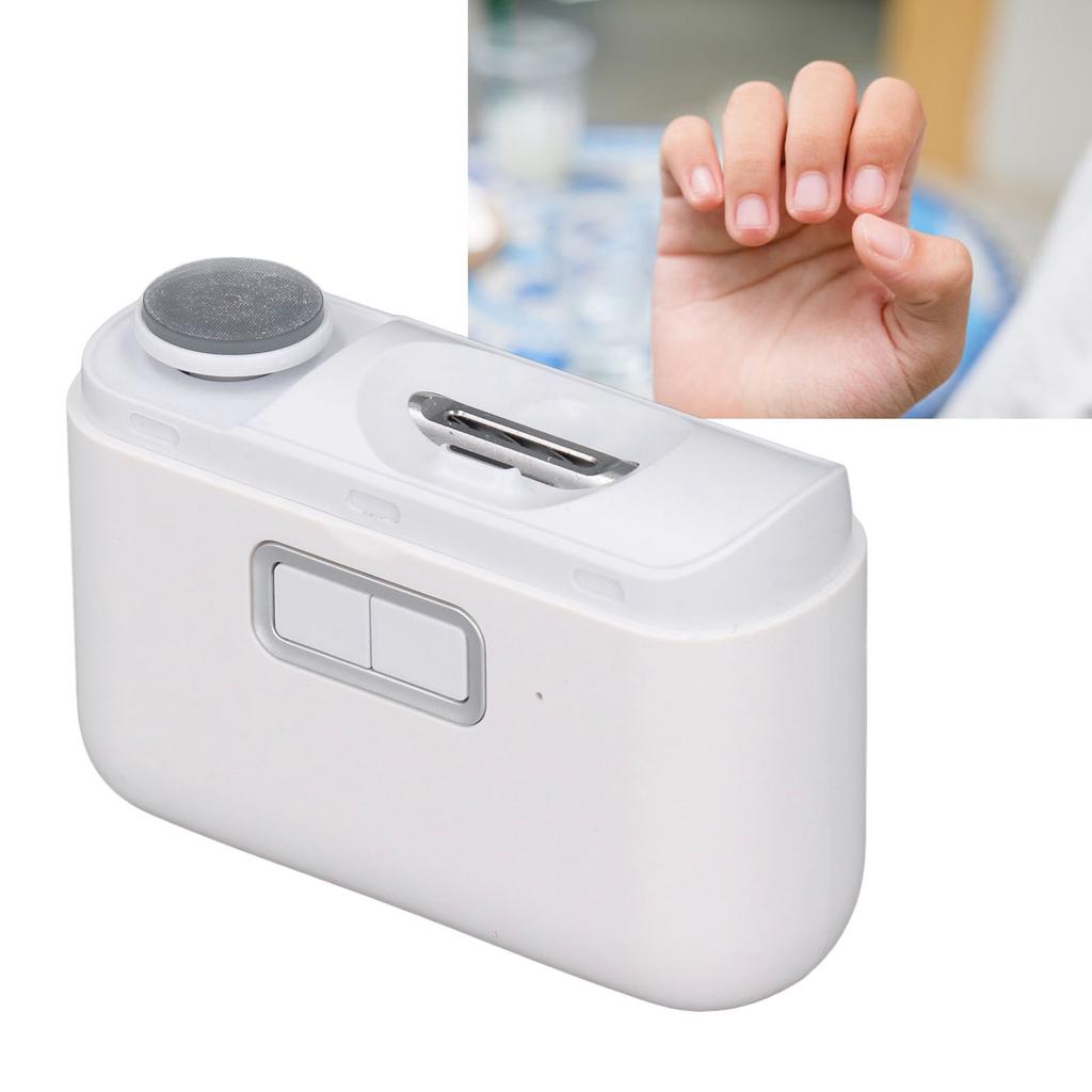 2 in 1 Electric Nail Clipper Fast Polishing Automatic Fingernail File Machine for Adults Children