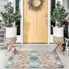 Beautiful Blue Floral Design Doormat for Home Decor Entryway Mat Luxury Cottage Chic Porch Entrance Rug 40x60cm Indoor Outdoor M