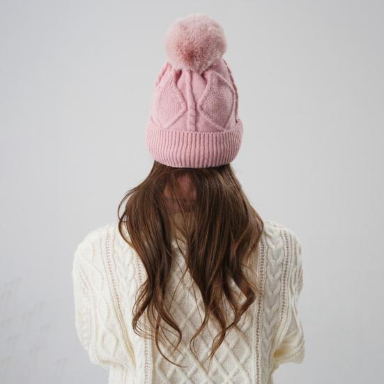 3Pcs/Set Women Hat Scarf Gloves Set Solid Color Design Twist Texture Thickened
