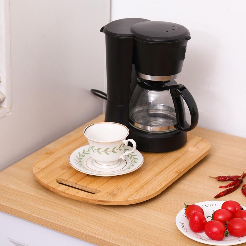 Wooden Glider Board for Stand Mixer and TM5 TM6 Food Processor Sliding Placement Tray Kitchen Accessory Nonslip Pad