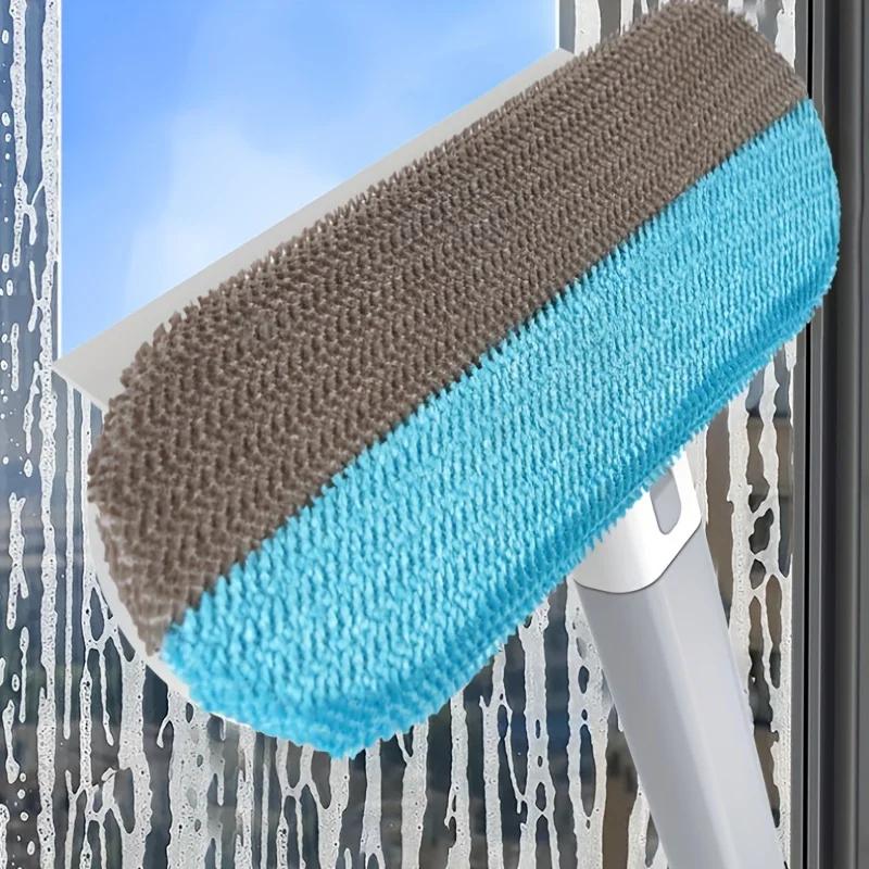 1pc Multifunctional Window Cleaning Brush Four-in-one Brush Is Suitable for Window Carpet Sofa Pets Cleaning Scraping Brush