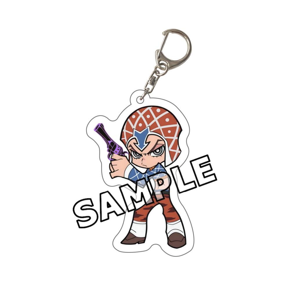 2026 New JoJo Bizarre Adventure Chibi Acrylic Keychain JJBA Jotaro Giorno Jolyne Dio Josuke Bruno Keyring Kawaii Anime Bag Gift