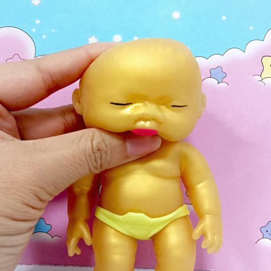 1/2Pcs Babies Stress Relief Toy with Underwear Slow Rising Anxiety Relieving Mini Baby Squeeze Toy Soft Relaxation Stress Ball Fidget Toy
