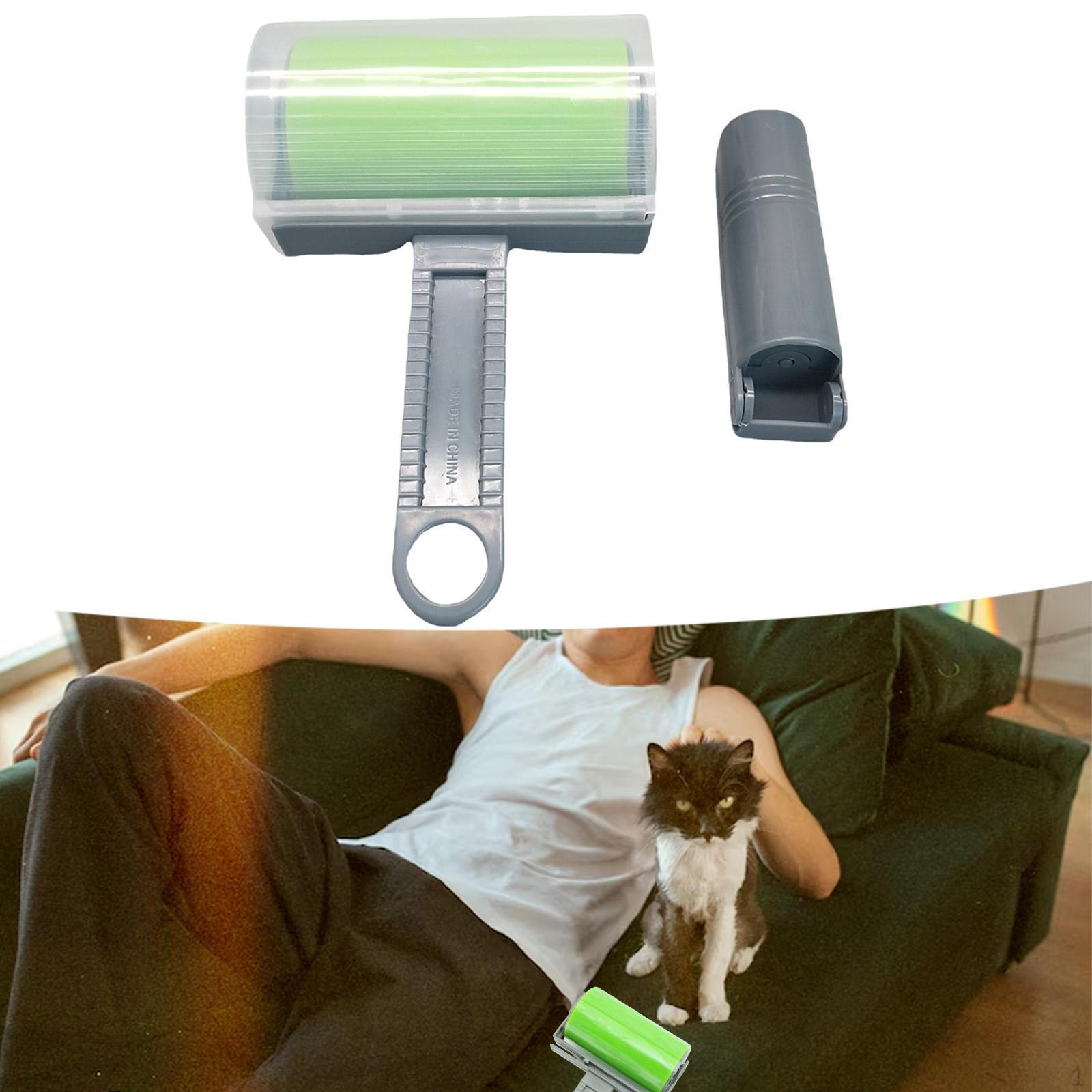 

Reusable Lint Roller,Pet Hair Remover Roller for Pet Dog Cat with Handle,Sticky Picker Set