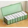 Portable Trading Card Storage Box Plastic Card Divider Box Large Capacity Card Case Container Game Card Organizer