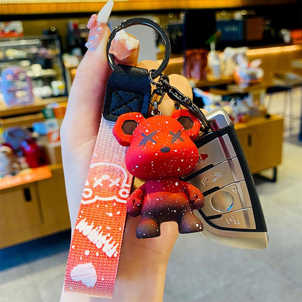 [Moerstar] Bear Key Chain Keychain Cute Resin Animal Pendant Cute