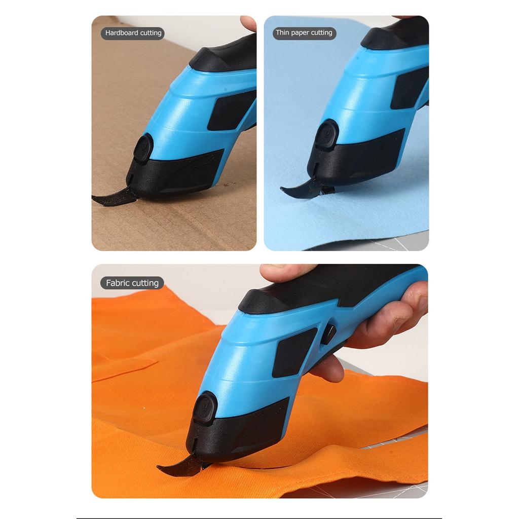 Electric Cutting Scissors Cordless USB Rechargeable Fabric Shears 85° Angle For Cardboard Leather Craft Handheld Rechargeable Electric Scissors